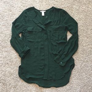 H&M Emerald Green Blouse